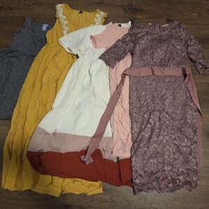 14 small and medium maternity dress lot